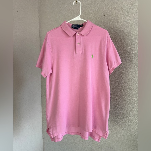 Polo by Ralph Lauren Men's Light Pink Polo Shirt - Picture 1 of 6